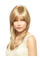 Preferential Blonde Layered Straigh tMonofilament Lace Front Synthetic Long Women Wigs