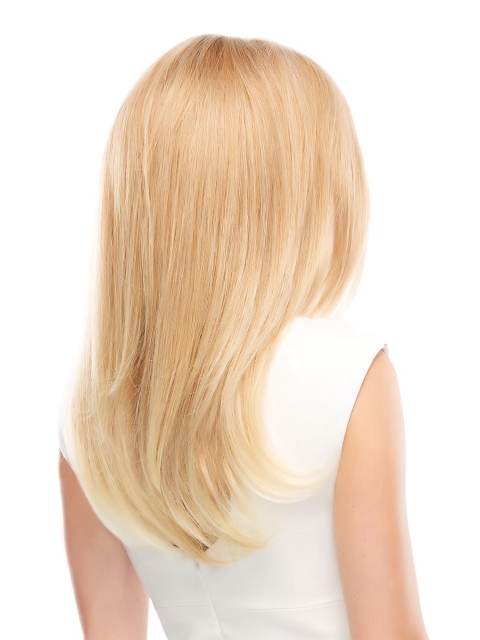 Beautiful Blonde 100% Hand-Tied Monofilament Remy Human Hair Wigs For Cancer