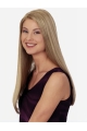 20''Shining Blonde Straight Without Bangs Capless Long Synthetic Women Wigs