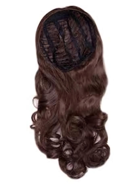 Faddish Auburn Straight Capless Long Human Hair Wigs & Half Wigs