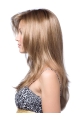 Designed Blonde Straight Wigs Capless Long Synthetic Women Wigs For Cancer