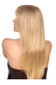 24'' Soft Blonde Straight With Bangs Capless Long Synthetic Women Wigs