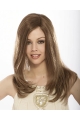 24'' Straight Without Bangs Impressive Blonde 100% Hand-Tied Monofilament  Lace Front Remy Human Hair Long Women Wigs