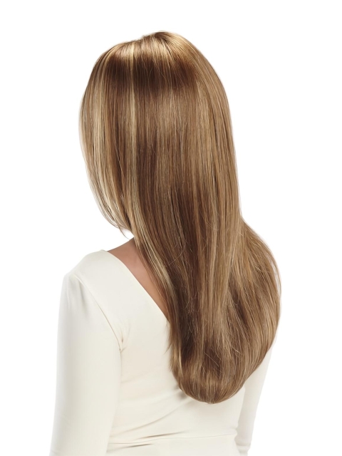 Monofilament Lace Front Straight Without Bangs Synthetic Sleek Long Women Wigs