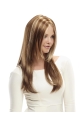 Monofilament Lace Front Straight Without Bangs Synthetic Sleek Long Women Wigs