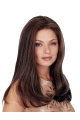 20'' Radiant Brown Straight  Without Bangs  Monofilament Long Synthetic Wigs