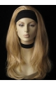 16'' Great Blonde Straight Capless  Long Human Hair Wigs & Half Wigs