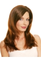 18'' Auburn Layered Lace Front Straight Comfortable Long Remy Human Hair Women Wigs