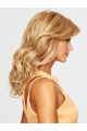 18'' Long Blonde Wavy Without Bangs Capless  Synthetic Women Wigs