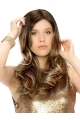 18" Wavy Without Bangs Monofilament Beautiful Long Synthetic Women Wigs