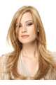  18" Wavy Long Blonde Monofilament Lace Front High Quality Synthetic Women Wigs