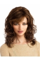 14" Long Wavy Brown Monofilament Fabulous Synthetic Women Wigs