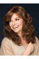 14" Long Wavy Brown Monofilament Fabulous Synthetic Women Wigs