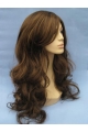 18'' Preferential Brown Wavy Without Bangs Capless Long Synthetic Beyonce Wigs