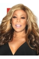 20'' Wavy Without Bangs Layerd Capless Wendy Williams Style Two Tone Ombre Long Human Hair Women Wigs