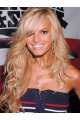 18'' Long Wavy With Side Bangs Lace Front Layered 100% human remy hair Jessica Simpson American west Wigs