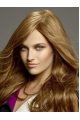 20'' Perfect Blonde Long Wavy With Bangs Monofilament Beautiful Human Hair Wigs