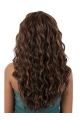 20'' Wavy Without Bagns Capless Polite Brown  Long Synthetic African American Wigs