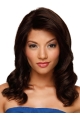 Auburn Layered Lace Front Wavy Without Bangs Impressive Long Human Hair Wigs