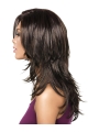 Brown Layered Wavy Faddish African American Wigs