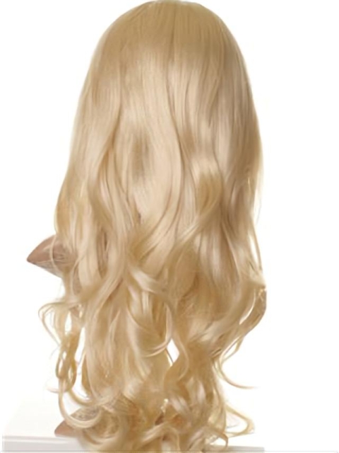 Faddish Blonde Wavy Long Synthetic Wigs