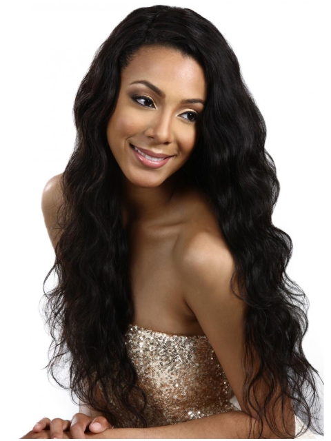 Affordable Black Wavy Long Capless Popular Wigs