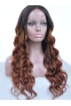 24" Long Wavy Full Lace Wigs Ombre African American Wigs