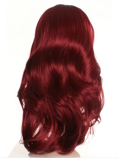 Convenient Red Wavy Long Celebrity Wigs