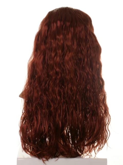 Traditiona Synthetic Red Wavy Long Wigs