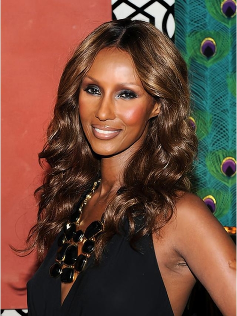 Iman Smooth Premier Fabulous Medium Curly Lace Front Synthetic Hair