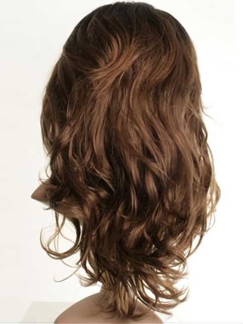 Trendy Brown Wavy Long Celebrity Wigs