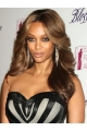 Tyra Banks Feminine Long Body-wave Style Lace Human Hair Wig 20 Inches