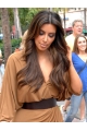 Brown Wavy Long Kim Kardashian Wigs