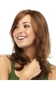 No-fuss Brown Wavy Long Synthetic Wigs