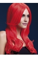 Beautiful Long Wavy Red Capless Synthetic Wigs