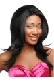 Graceful Black Wavy Long Glueless Lace Front Wigs