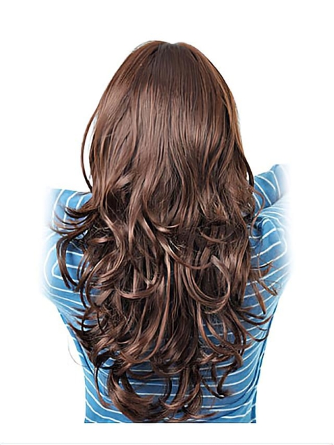 Amazing Auburn Wavy Long Synthetic Wigs