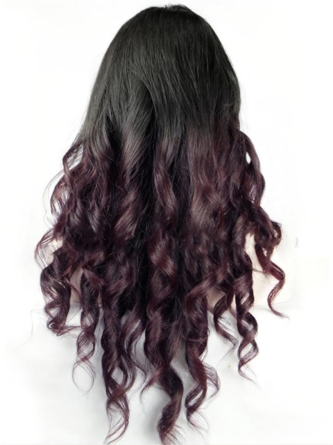 Wavy Full Lace Wigs Long Ombre Wigs 