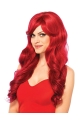 Long Wavy Capless Synthetic Red Wigs