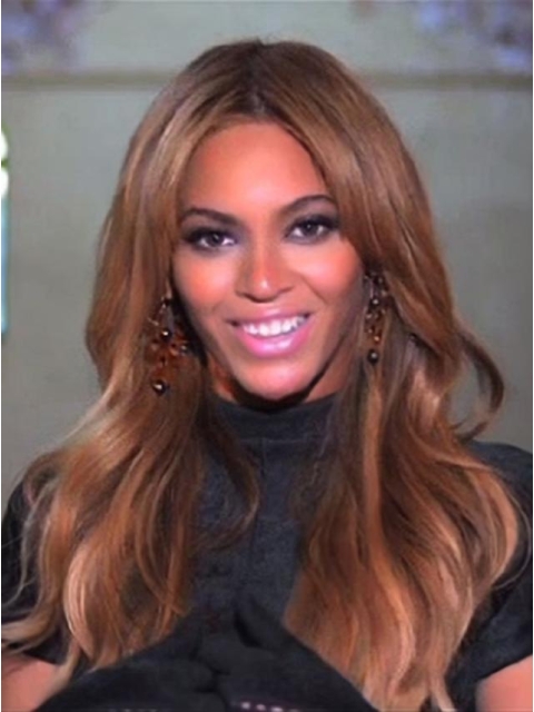 Classic Beyonce 18 Inches Remy Hair Loose Wavy Lace Wig