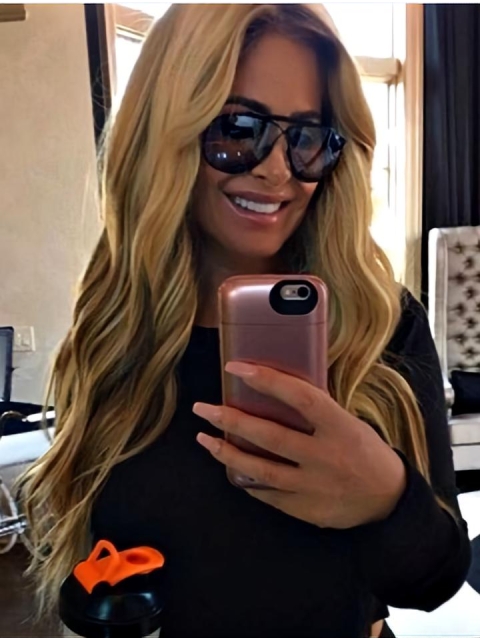 Synthetic Blonde 20" Lace Front Kim Zolciak hair