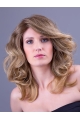 Wavy Blonde 14" Layered Monofilament Synthetic Wigs Long