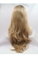 Long Blonde Layered 27" Lace Front Wavy Synthetic Wigs