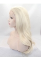 20" Wavy Blonde Layered Synthetic Lace Front Long Wigs