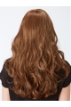 20" Curly Capless Brown Layered Long Wigs