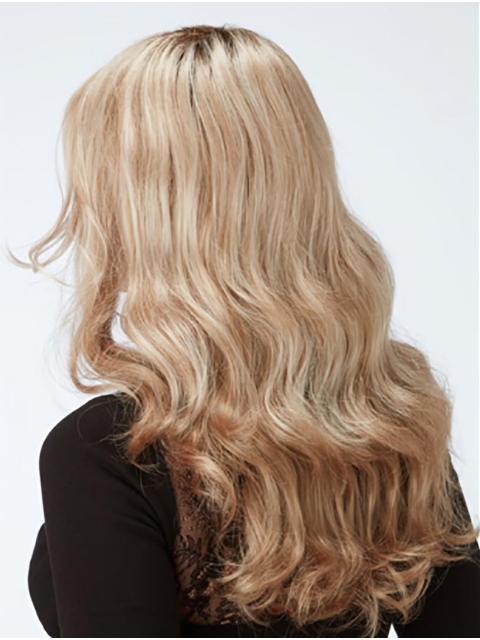 20" Curly Capless Blonde Layered Ladies Long Wigs