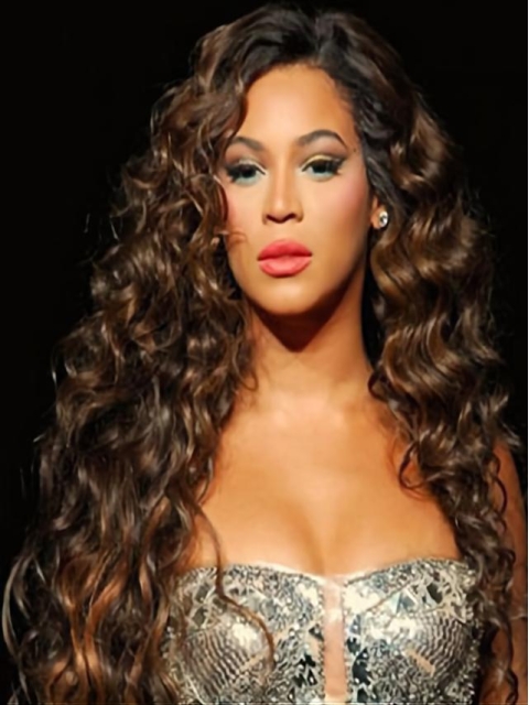 Perfect Auburn Curly Long Beyonce Wigs