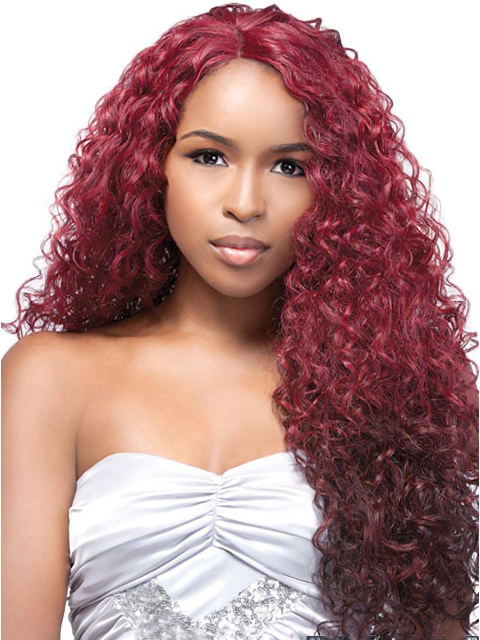 24" Curly Long Lace Front Ombre Wigs