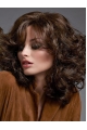 Fabulous Brown Long Curly With Bangs Popular Wigs