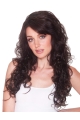 New Brown Curly Long Human Hair Wigs & Half Wigs